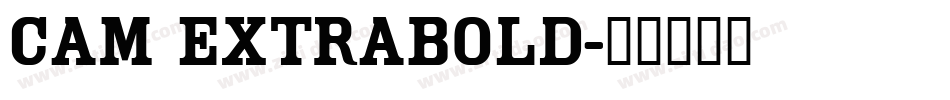 Cam ExtraBold字体转换